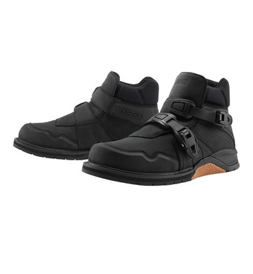 Icon Slabtown Waterproof CE Boots (8.5, Black)