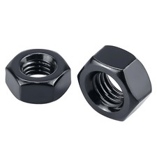  8-32 Black Hex Nuts 100 pcs , 304 Stainless Steel 18/8, Black Oxide Coated,...