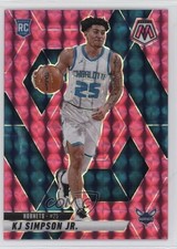 2024-25 Panini Mosaic Rookies Pink Mosaic Prizm 27/175 KJ Simpson Jr #239 1tb7