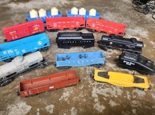 Vintage Lionel O Gauge Train Car Lot 15 Cars Gulf Tankers Lehigh Valley Milk Car