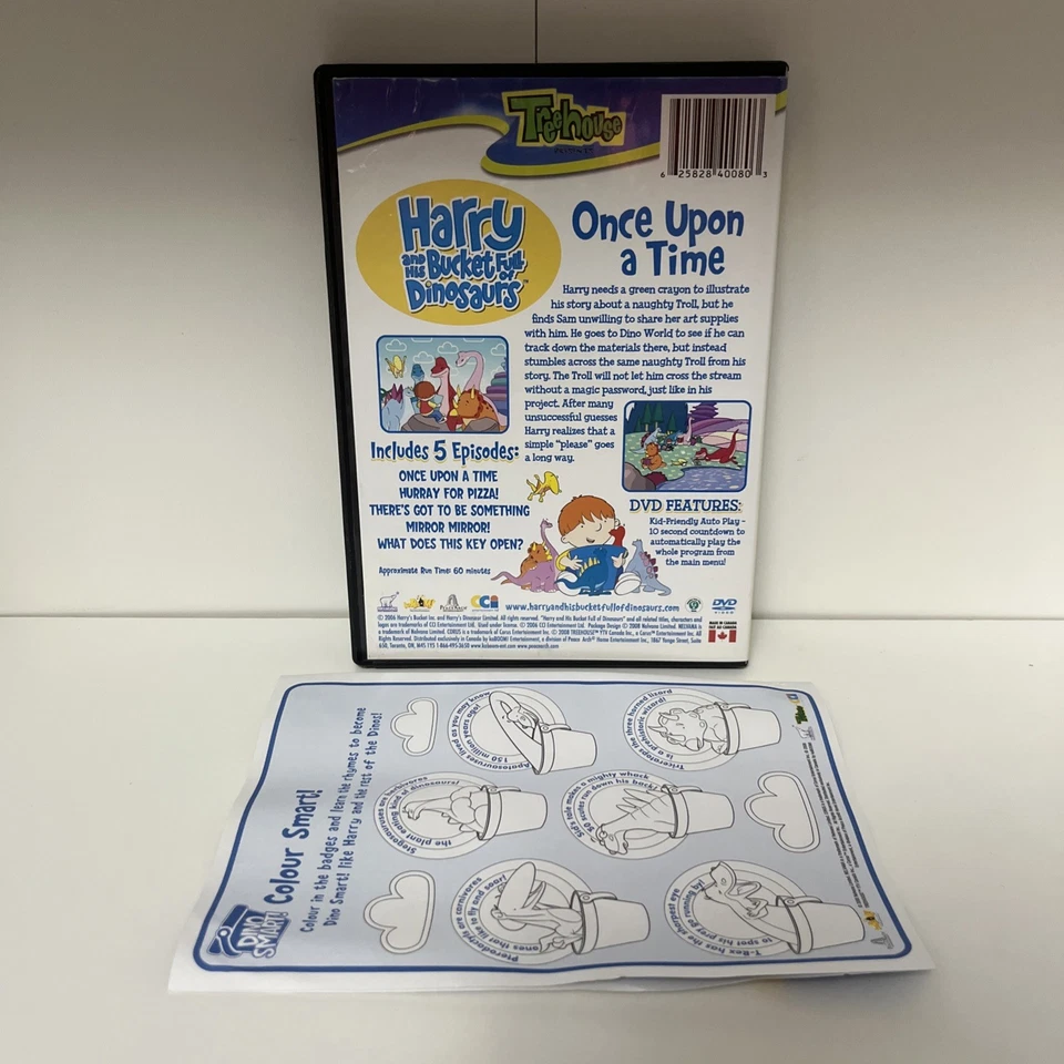 Harry y su cubo lleno de dinosaurios Érase una vez DVD + Insertar papel bueno Foto 2 de 4