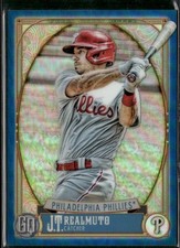 2021 Topps Gypsy Queen Box Topper Chrome Blue Refractor /99 JT Realmuto #72