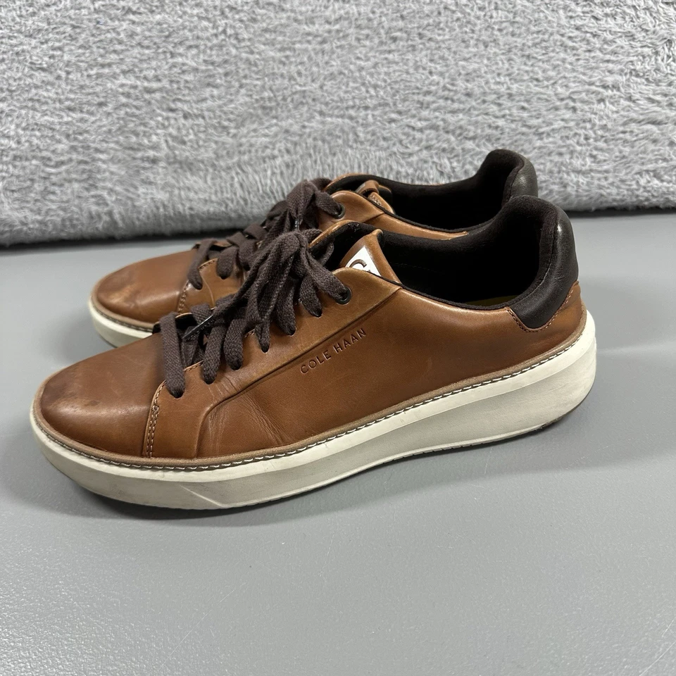 Zapatos Cole Haan Para Hombre GrandPrø Topspin Tenis 9.5M Bronceado Británico Foto 2 de 4