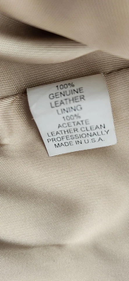 Chaleco de cuero genuino broches de presión occidentales/nativos americanos talla 10 hecho en EE. UU. Foto 4 de 4