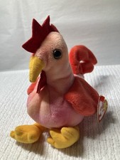 Ty Beanie Baby Strut The Rooster 1986 NWNT  FREE SHIPPING