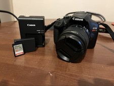 Canon EOS Rebel T6 18MP 1080p DSLR Camera, Lens, Bag, Extra Battery  16GB Sim
