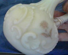 Antique Northwood Glass Co Ivory Camero Glass Cruet Gold Gilt No Lid/Stopper — photo 3