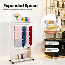 Ribbon Modern Holder Organizer Rack Large Capacity Ribbon Stand Organizer White