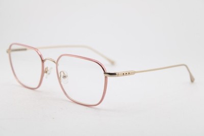 NEW TAYLOR MORRIS TM05 C4 PINK GOLD GUNMETAL AUTHENTIC EYEGLASSES 52-19