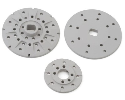 Team Brood B-Mag Drilled Magnesium Slipper Plates (3) (Associated B74)