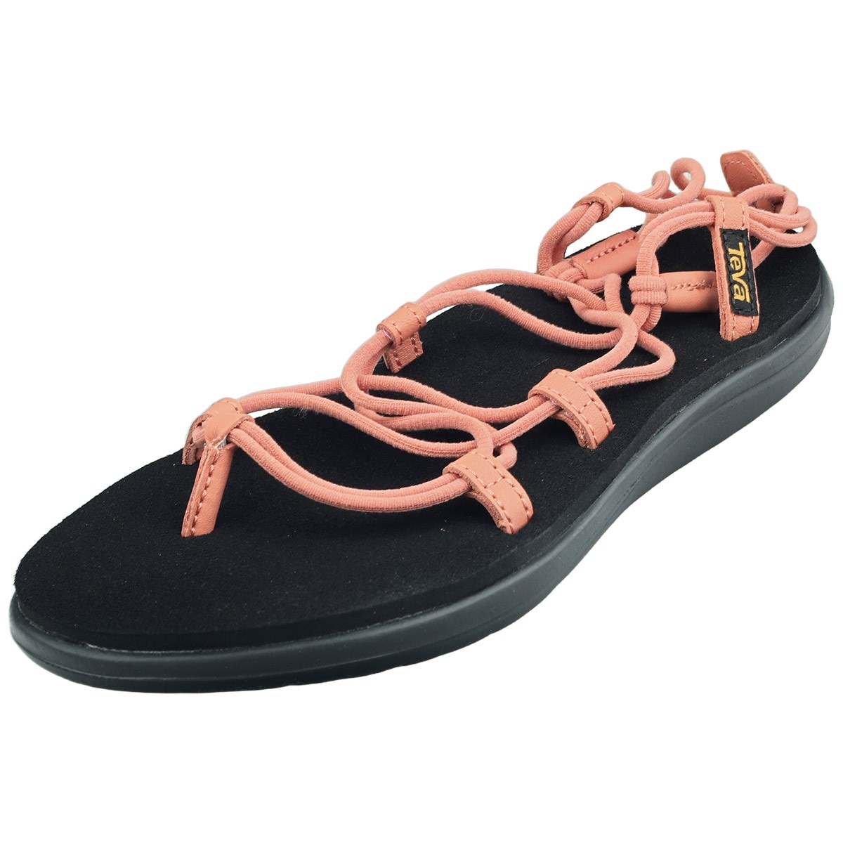 Teva Voya Infinity Womens Walking Sandals in Orange Black - 7 US