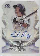 2016 Bowman Platinum Cut 9/25 Brendan Rodgers #PCA-BR Auto 0m8