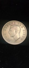 1950 New Zealand Half Crown Coin King George VI Pre Decimal Vintage NZ