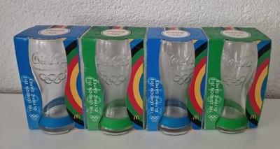 4 x Coca Cola Glas McDonalds The London 2012 Olympic Games