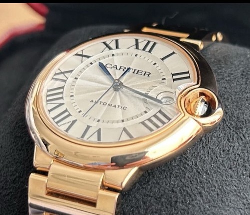 Cartier Ballon Bleu 40mm CRWGBB0039 18k Rose Gold Automatic on Bracelet🔥