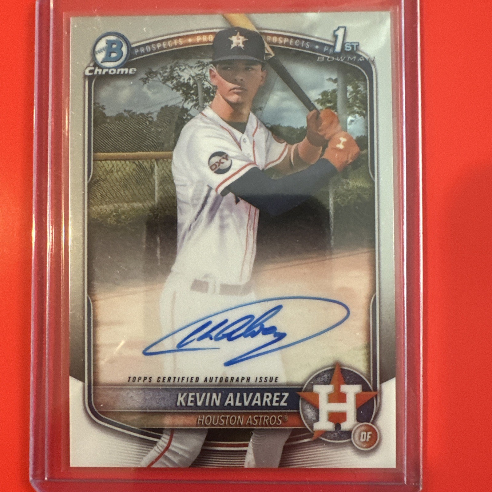 2025 Bowman Chrome - Kevin Alvarez 1st Prospect Auto #CPA-KA - Astros OF