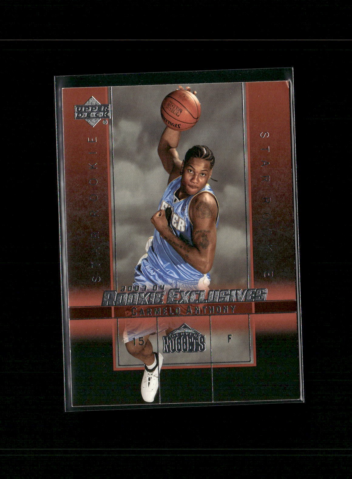 2003-04 Upper Deck Rookie Exclusives #3 Carmelo Anthony