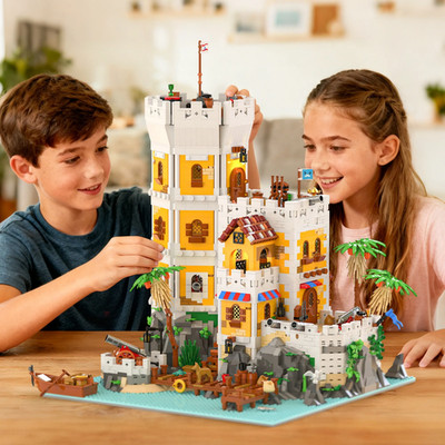Sierra Madre Fortress 4567PCS Modular Building Blocks Set w/ Lights