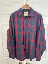 Weatherproof Vintage Men's Flannel Shirt Jacket Red/Blue XL