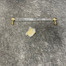 ALNO D870-12-PB Royale Acrylic 12" Appliance Pull, Polished Brass