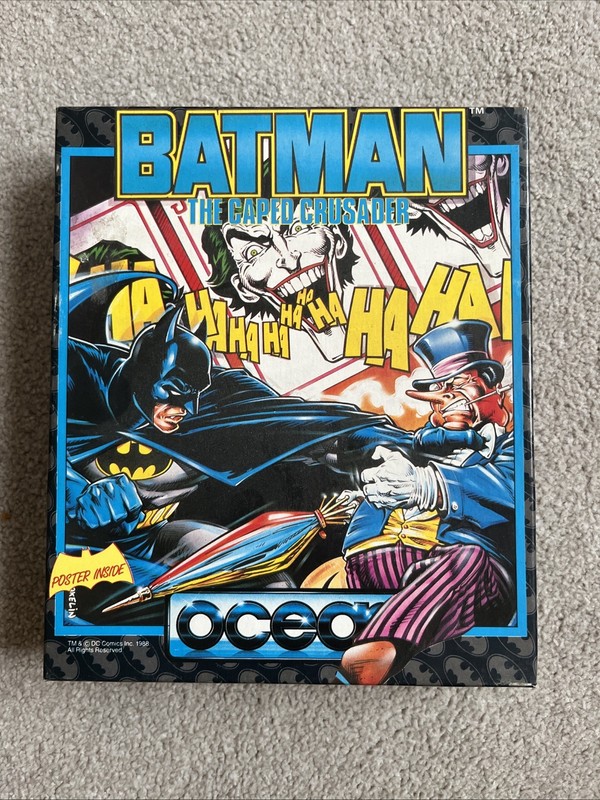 Atari ST Game: Batman The Caped Crusader with Poster Atari St