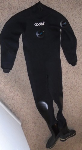 Apollo Neoprene Drysuit Diver Japan Size XL boots 30.0