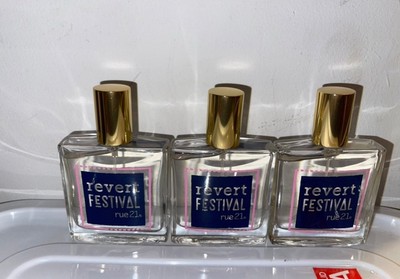 Rue 21 Revert Festival 3x Limited Edition Perfume Spray 1.7 oz Brand No Box