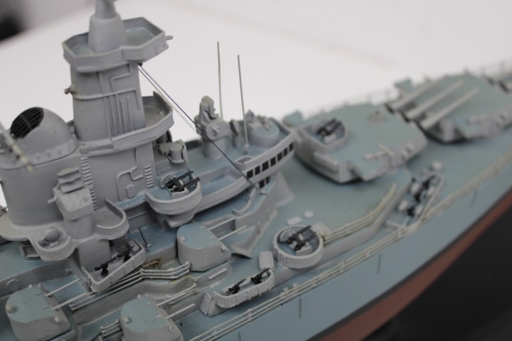 USS MISSOURI BB-63 Battleship Desk Top Display 1/350 WWII Ship Model