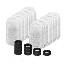 20PCS Filters And Sponges For Cat Fountain 67 108 135oz Pet Water Dispenser Kit