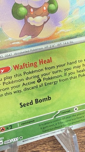 Master Ball Misprint Error Whimsicott 008/131 - Pokémon Prismatic Evolutions - Picture 2 of 10