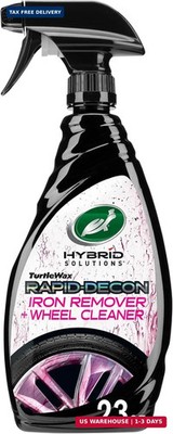 Turtle Wax Hybrid Solutions Rapid Decon Iron Remover, 23 fl oz, Wheel Cleaner, V