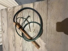 Vintage Bull Whip Wood Handle