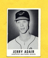 1960 Leaf Jerry Adair Wrong Back Elroy Roy Face #16 Baltimore Orioles VG/EX