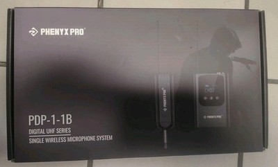 Phenyx Pro Single Digital Wireless Microphone System, w/Mini Receiver, Bodypack