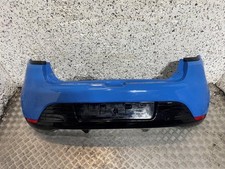 13-16 RENAULT CLIO MK4 REAR BUMPER BLUE PAINT CODE OVRPJ (SCRATCHED)