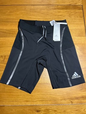 Adidas Herren Running Saturday Half Tights Shorts - Schwarz - Medium - Neu