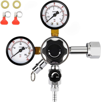 #ad Dual Gauge Co2 Regulator Beer Kegerator Co2 Regulator Beer Keg Dual Stage Kegera $60.89