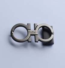 Ferragamo Classics Men's Belt Buckle, For 1.38"/Wide Leather Belts - Gray