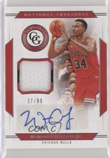 2019-20 Panini National Treasures Game Gear 37/99 Wendell Carter Jr Auto 1e7