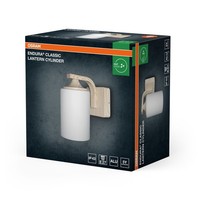 Wandlampe Metall IP43 E27 Glas Osram H:21 Cm AußEn Haus Balkon Wandlampe Garten