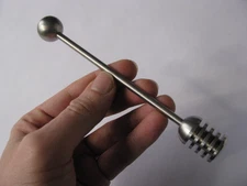 Large Metal Silver Honey Jar Syrup Dipper Stick Server Stainless Steel Wand Tool