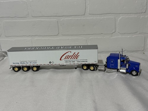1:64 DCP Kenworth W900 Carlile Systems Tri-Axle Trailer Ice Road Truckers 32242 - Picture 19 of 22