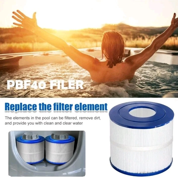 PBF40 Spa Hot Tub Filter Compatible With Pleatco PBF40M Wellspring Pack of 2 - Image 4 of 4