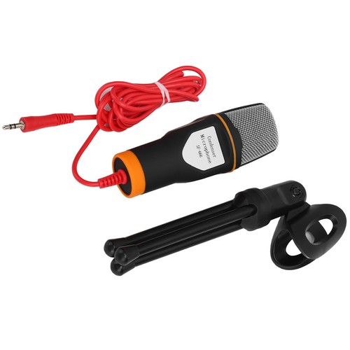 Condenser Computer Mic Wired Stereo 3.5Mm With Stand Recording Studi AM - Afbeelding 4 van 23