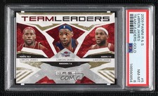 2009 Panini Rookies & Stars Team Leaders Gold 93/500 LeBron James #5 PSA 8 04uh