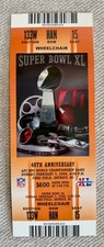 2006 SUPER BOWL  XL (40) FULL - UNUSED FOOTBALL - MINT - AUTHENTIC TICKET- NEW