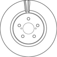 2X Bremsscheibe Vorne TRW DF6851 Passend FÜR Subaru