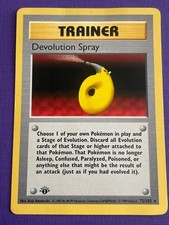 Pokemon Devolution Spray 72/102 Base Set Shadowless 1st Ed English 1999 HP on eBay