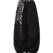 Street Dancer Balloon Pants Black Casual Hip-Hip Style