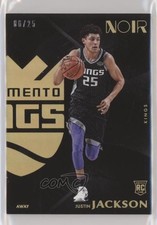 2017-18 Panini Noir Rookies Away Gold 6/25 Justin Jackson #196 y8a